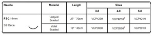 vicryl plus 3-0 met fs-2 19mm naald 45cm / vcp393h