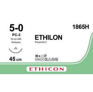 ethilon monofil 45cm m1 usp5-0 pc-3 1865h