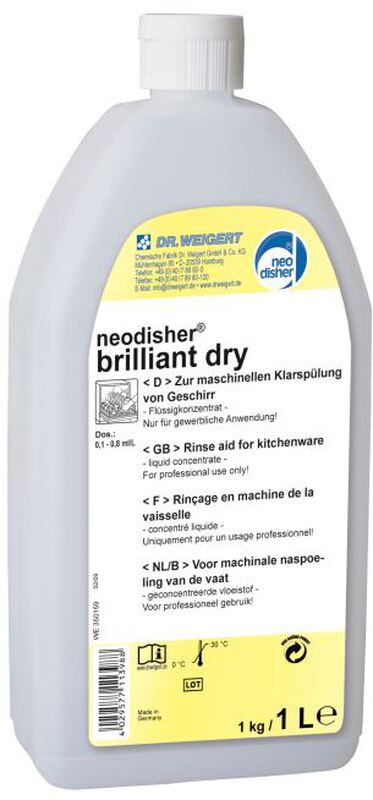 Neodisher brilliant dry, naspoelmiddel