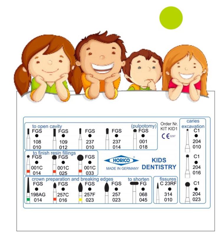 Horico kids dentistry diamantboren kit /melktanden