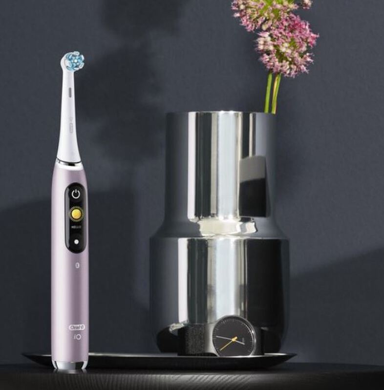 Oral-b io 9 elektrische tandenborstel roze quartz