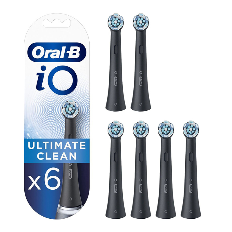 Oral-b io ultimate clean zwart opzetborstels