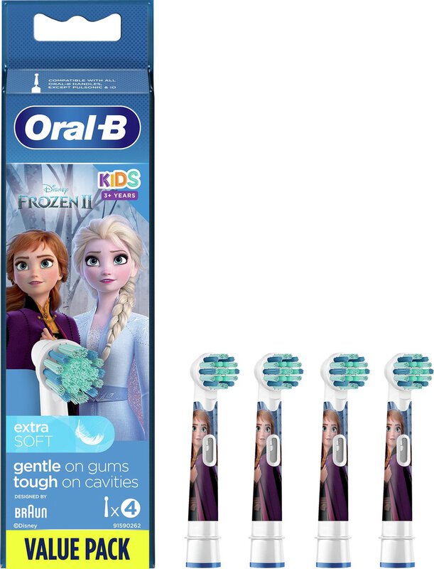 Oral-b kids frozen x-soft eb10s-4 opzetborstels