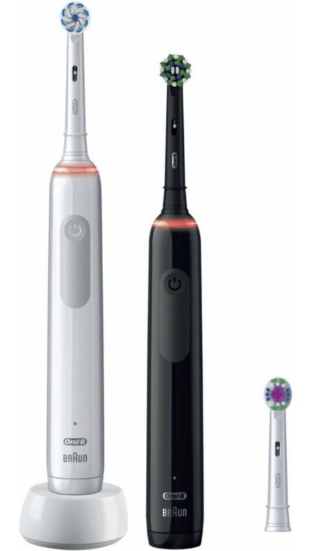 Oral-b pro 3 3900 duo-pack zwart+wit