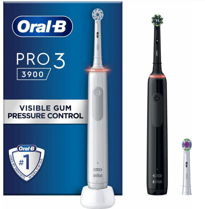 Oral-b pro 3 3900 duo-pack zwart+wit