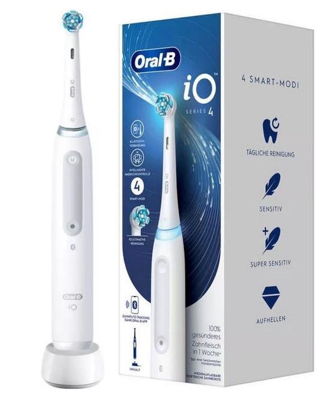 Oral-b io 4 elektrische tandenborstel wit