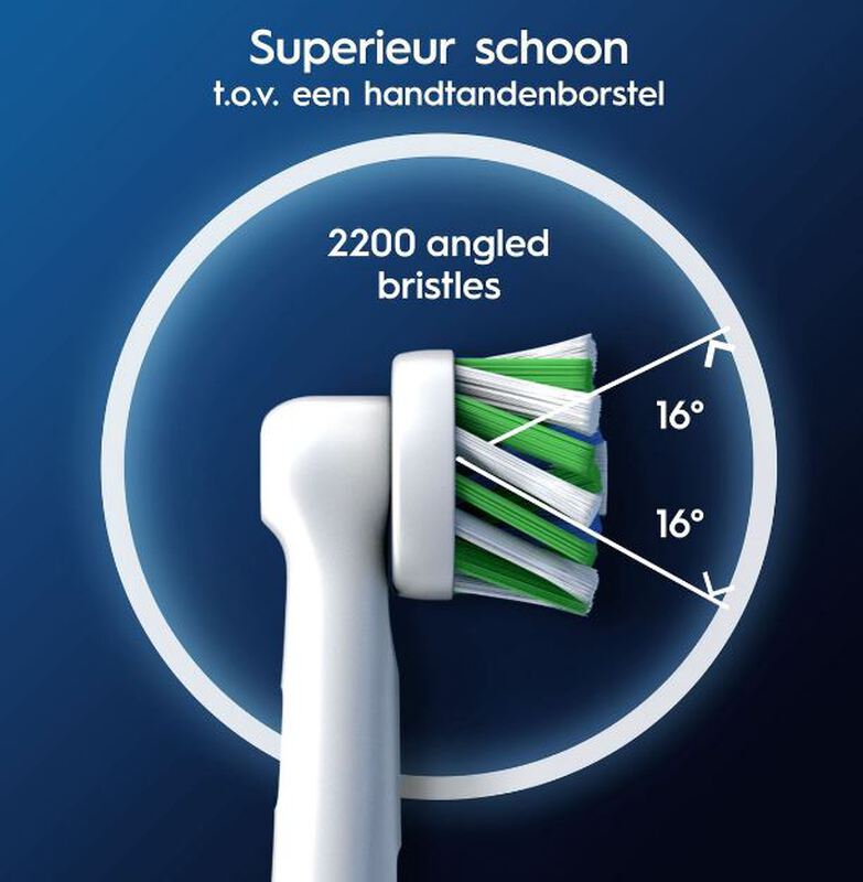 Oral-b pro cross action wit opzetborstels