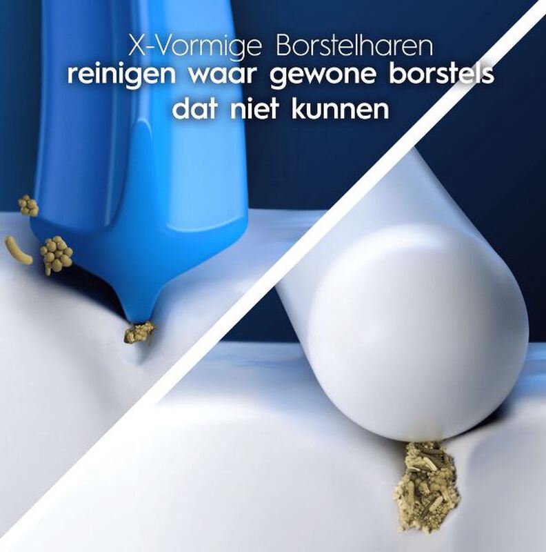 Oral-b pro cross action wit opzetborstels