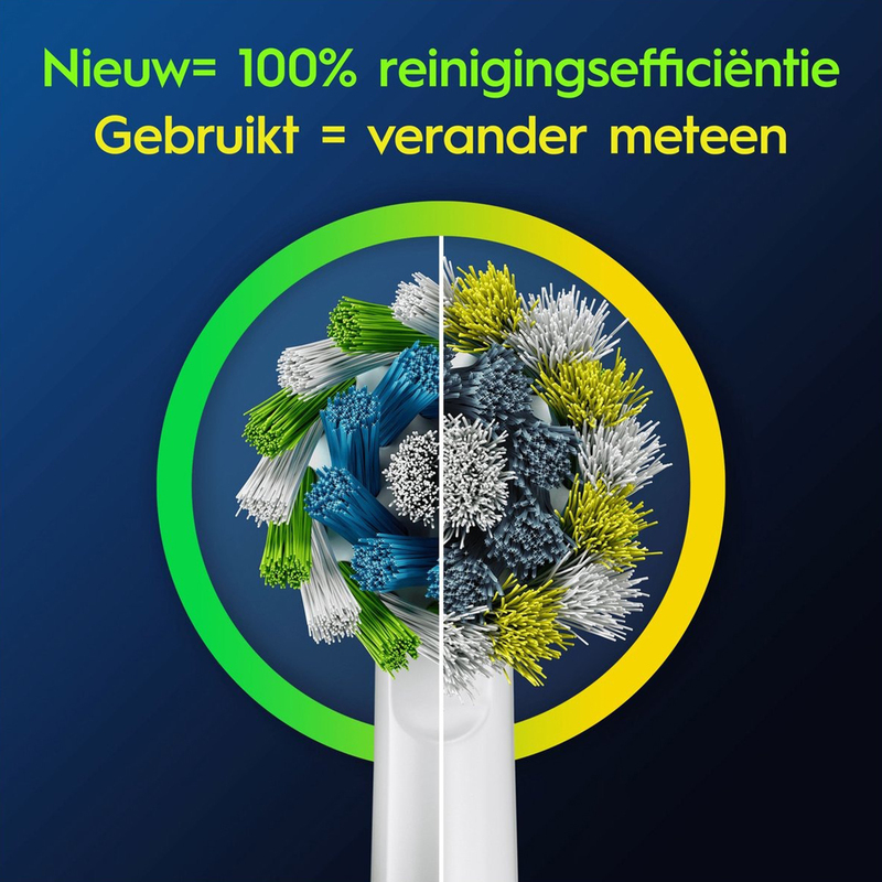 Oral-b pro cross action wit eb50rx-6 opzetborstels