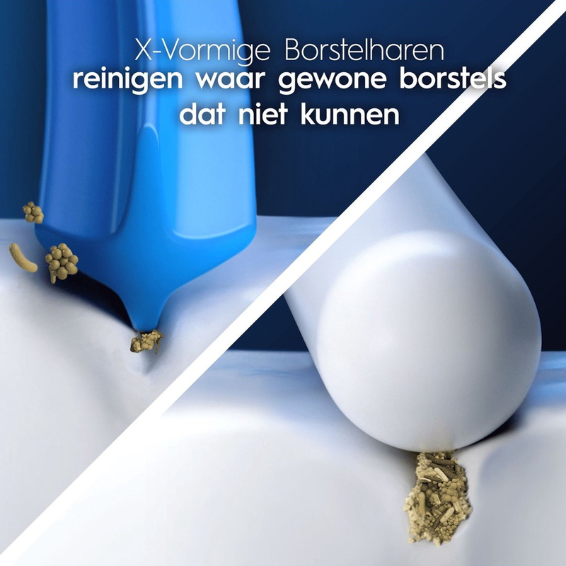 Oral-b pro cross action wit eb50rx-6 opzetborstels