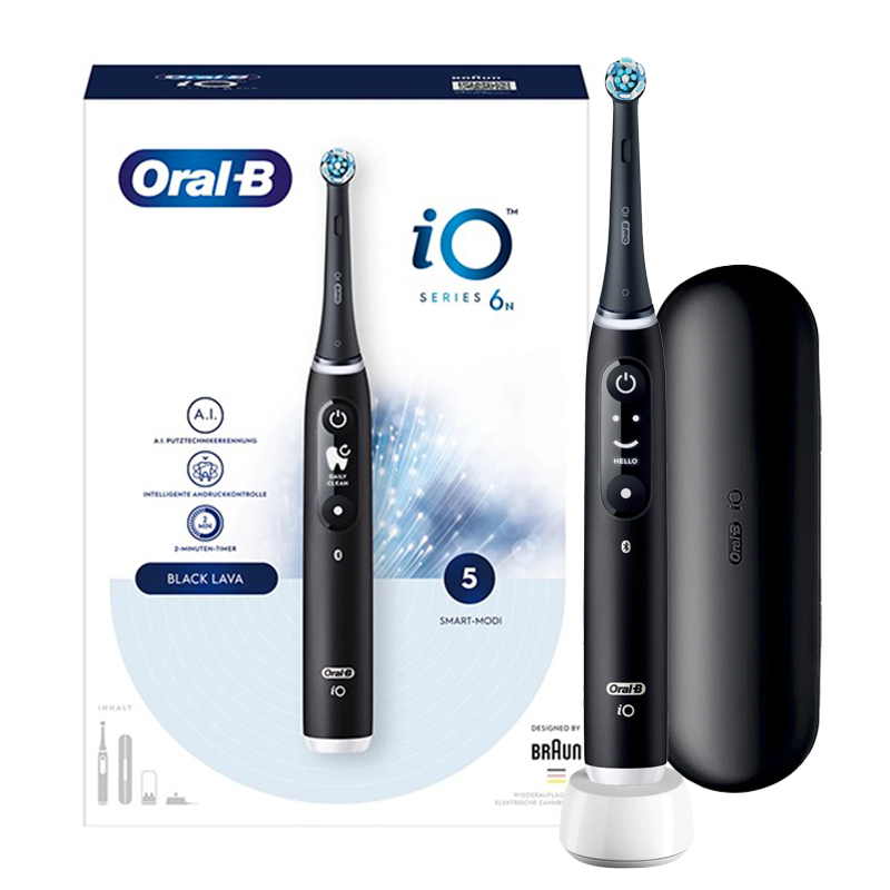 Oral-b io 6 black lava elektrische tandenborstel