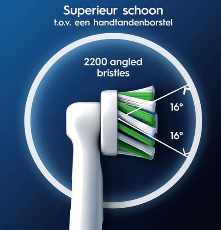 Oral-b pro cross action wit opzetborstels