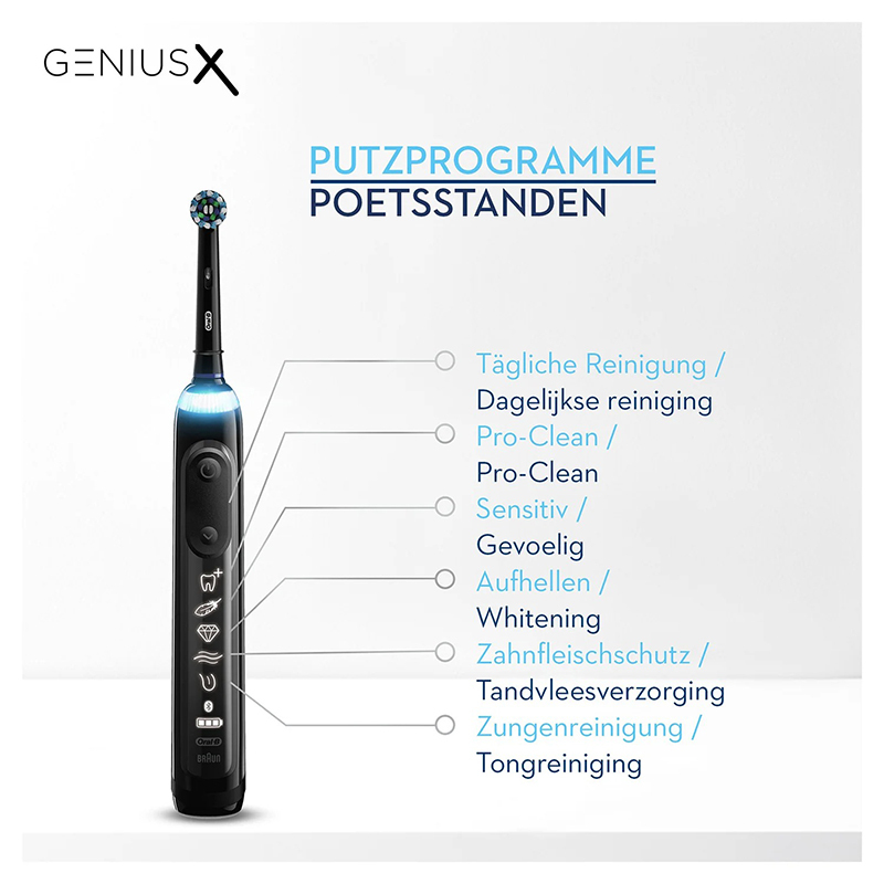 Oral-b genius x el.tandenborstel midnight black