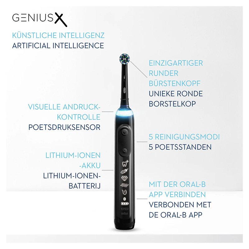 Oral-b genius x el.tandenborstel midnight black