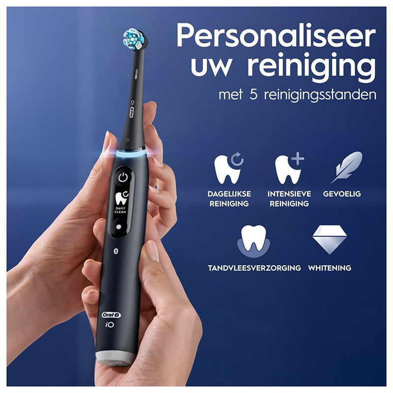 Oral-b io 6 black lava elektrische tandenborstel