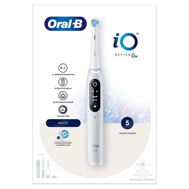 Oral-b io 6 grey opal elektrische tandenborstel