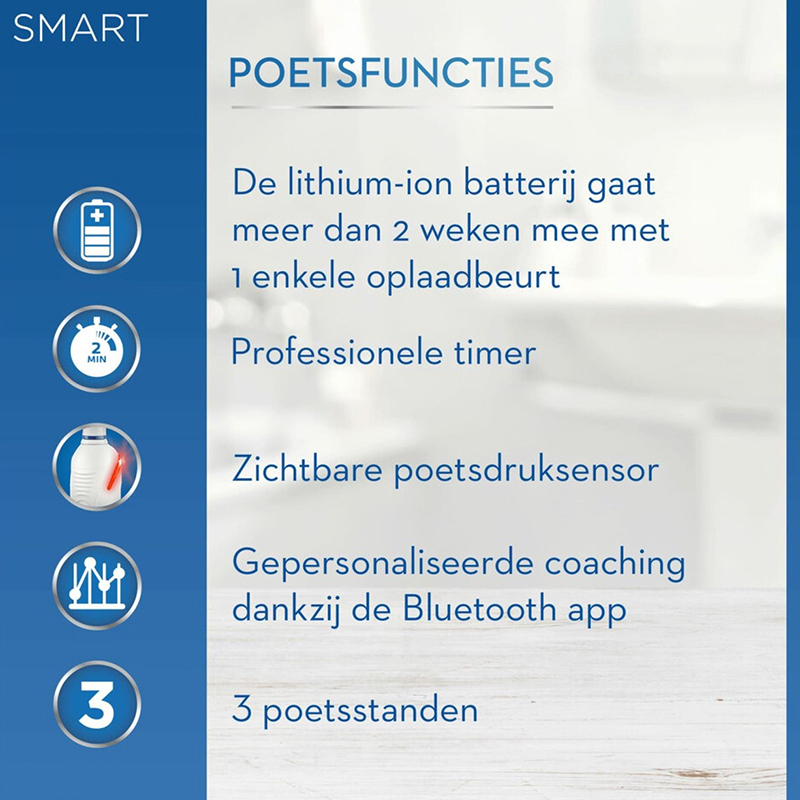 Oral-b smart 4 4000n wit elektr.tandenborstel