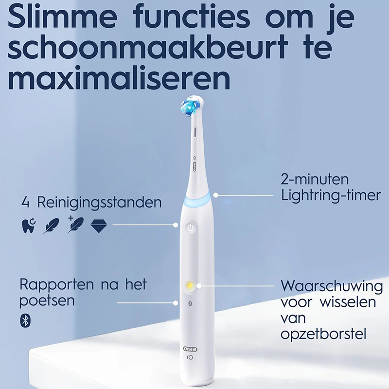 Oral-b io 4 elektr.tandenborstel wit+travelcase