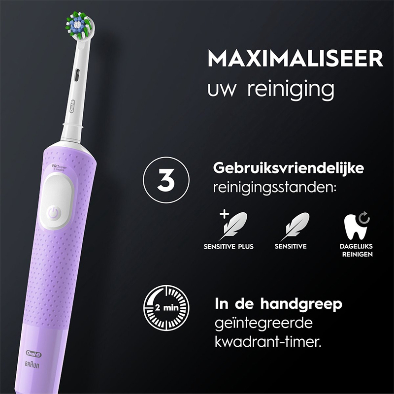 Oral-b vitality pro 103 zwart/lila