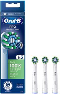oral-b pro cross action opzetborstels wit