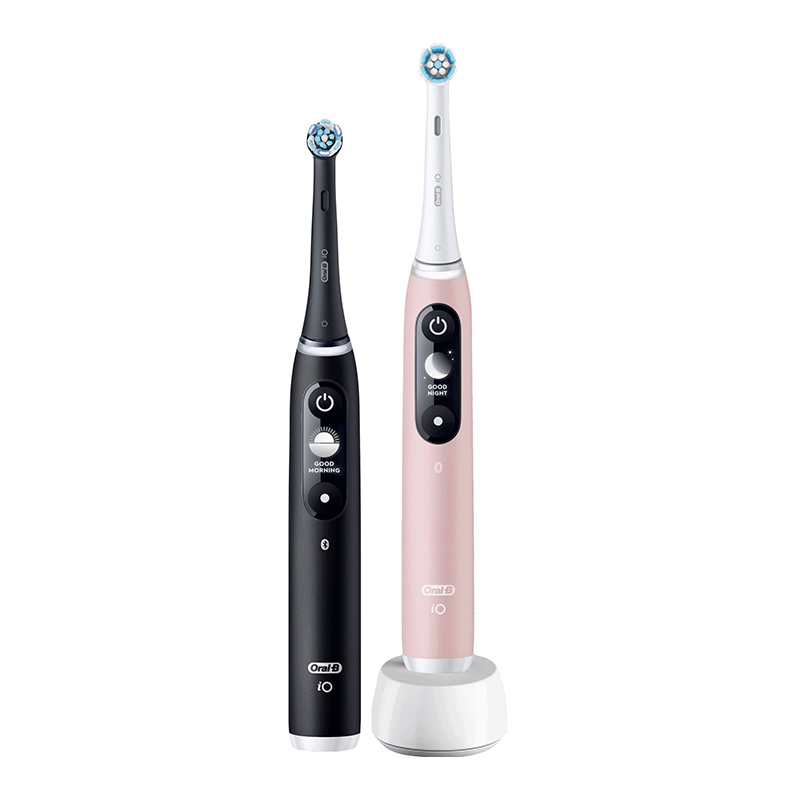 Oral-b io 6 black lava/pink sand duo