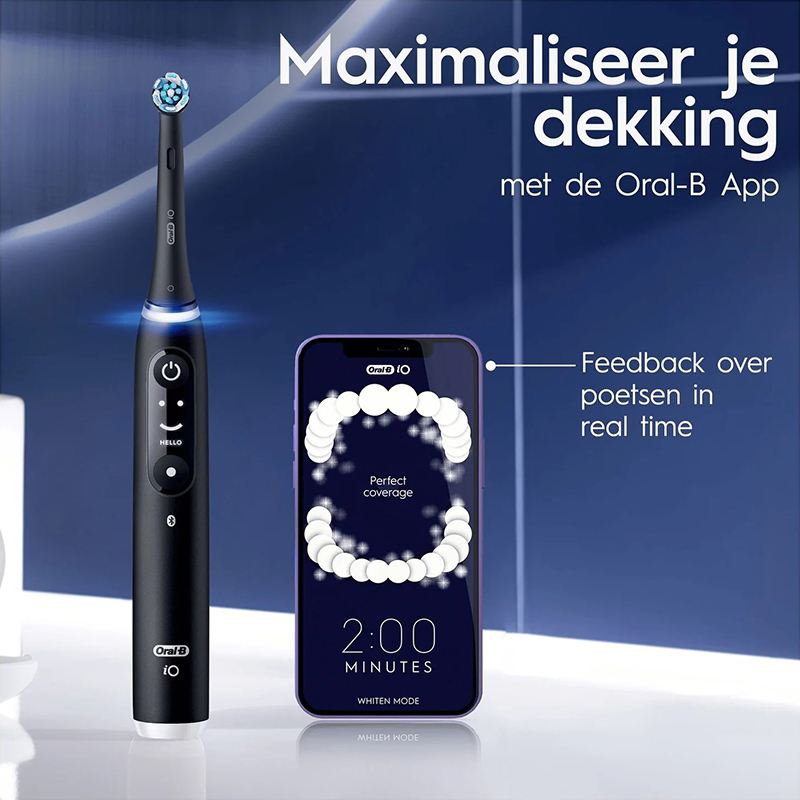 Oral-b io 6 black lava/pink sand duo