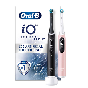 oral-b io 6 black lava/pink sand duo