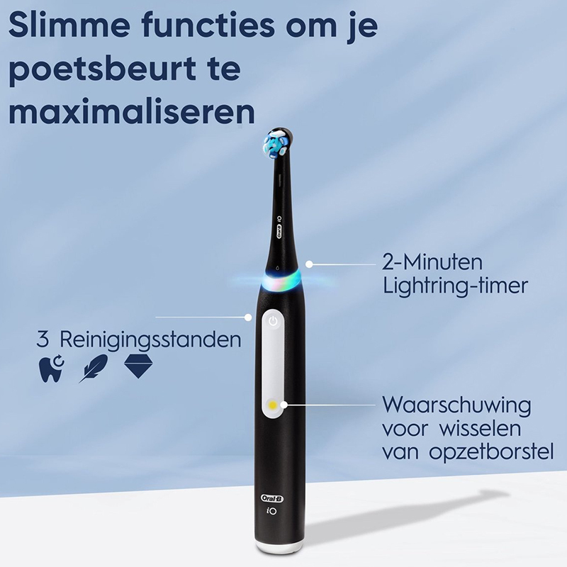 Oral-b io 3n zwart elektrische tandenborstel