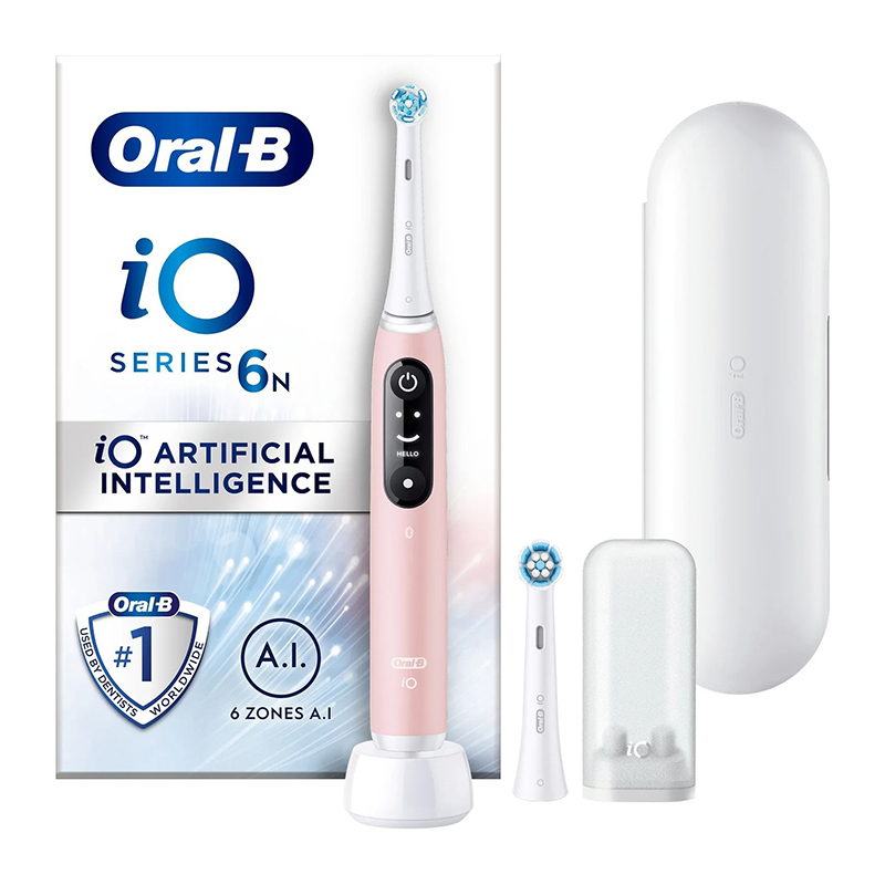 Oral-b io 6n pink sand elektrische tandenborstel