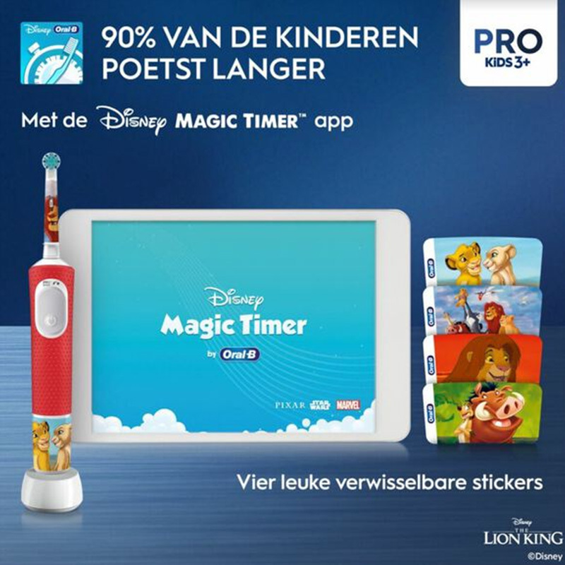 Oral-b vitality pro 103 kids lion king 3+ jaar