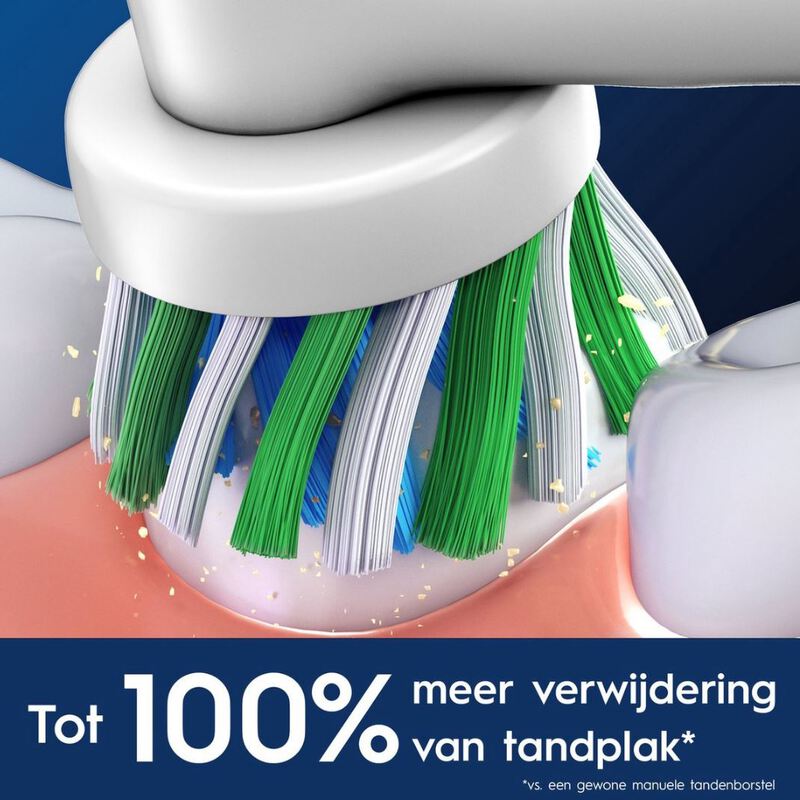Oral-b pro cross action wit opzetborstels