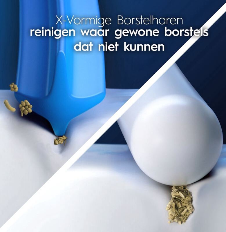 Oral-b pro cross action wit opzetborstels