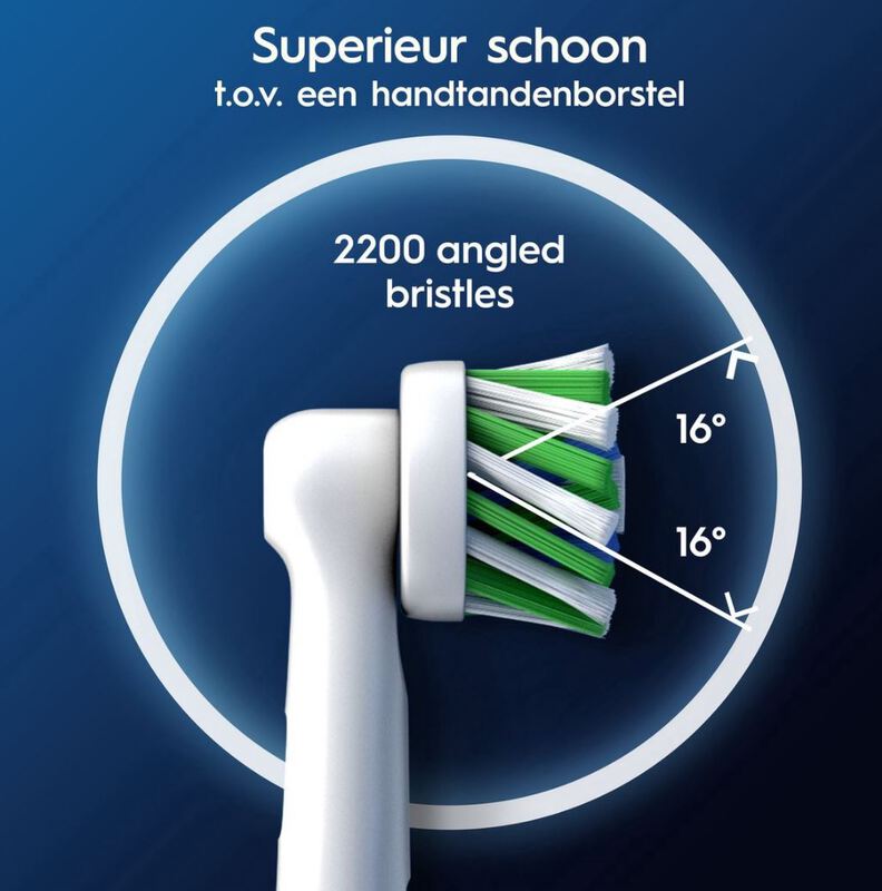 Oral-b pro cross action wit opzetborstels