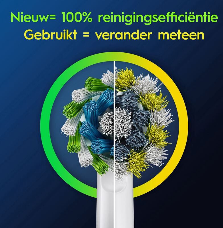 Oral-b pro cross action wit opzetborstels