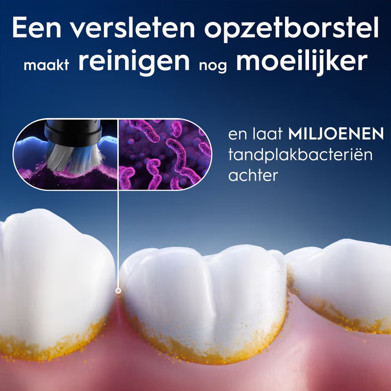 Oral-b io gentle care opzetborstels zwart