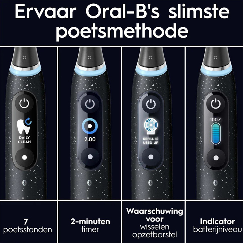 Oral-b io 10 elektr.tandenborstel cosmic black