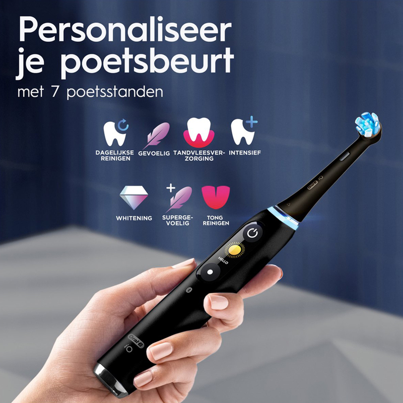 Oral-b io 9 elektr.tandenborstel black onyx luxe