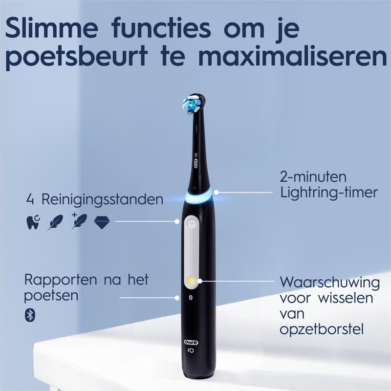 Oral-b io 4n elektrische tandenborstel zwart