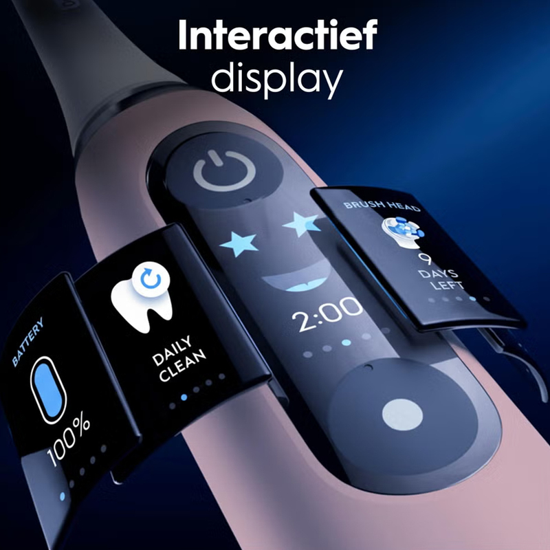 Oral-b io 6s roze/wit elektrische tandenborstel