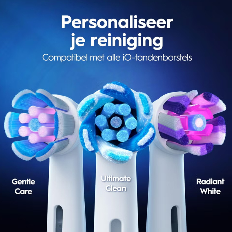 Oral-b io 6s roze/wit elektrische tandenborstel