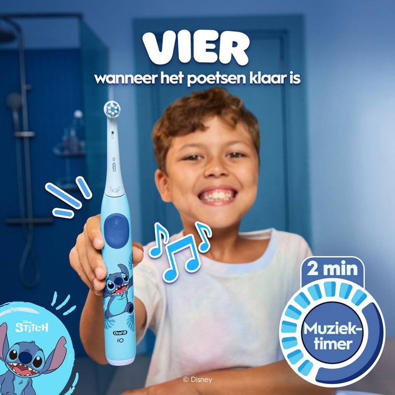 Oral-b io kids 6+ disney stitch met reisetui