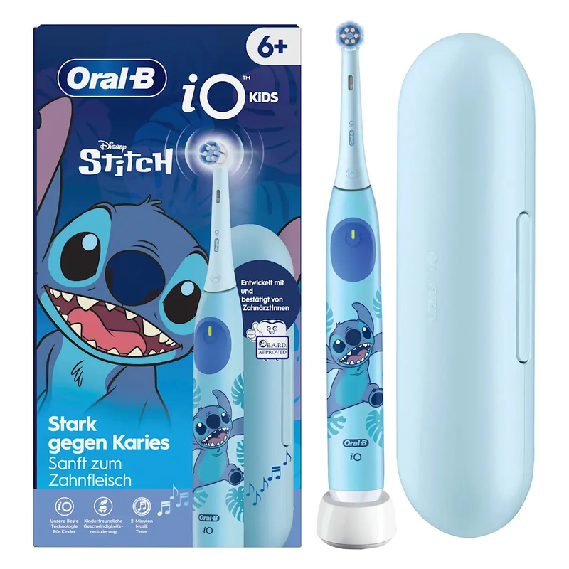 Oral-b io kids 6+ disney stitch met reisetui