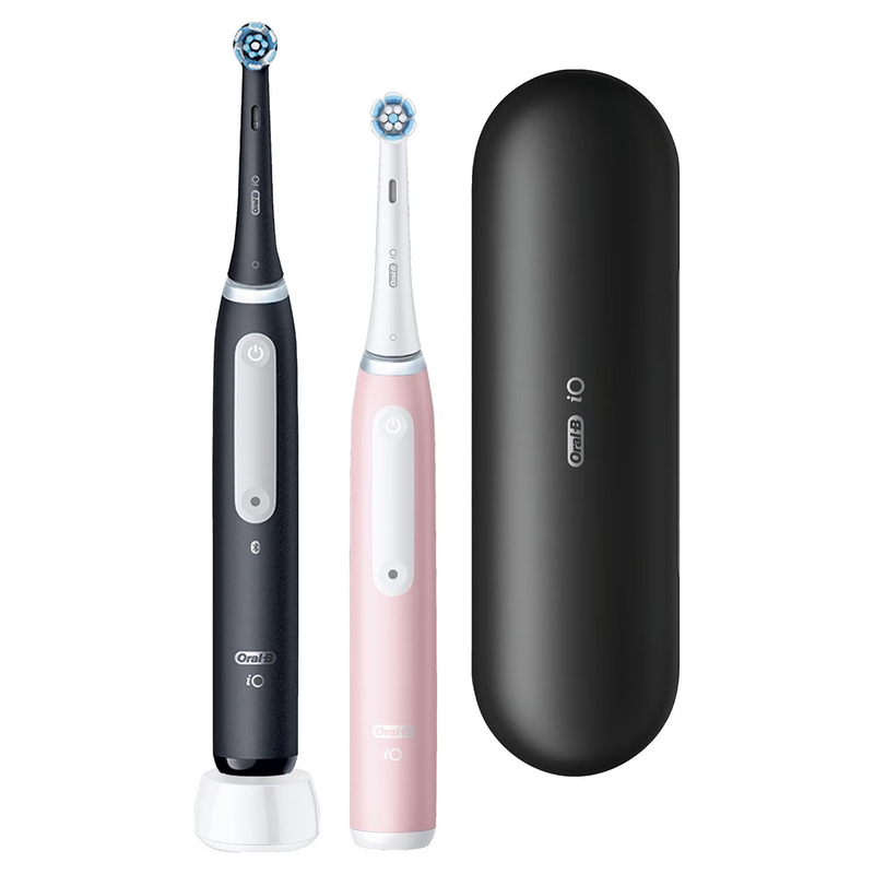 Oral-b io 3 duo zwart+roze elektrische tandenb.