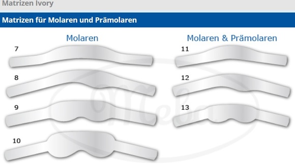 Meba matrixbandjes molaar nr.9