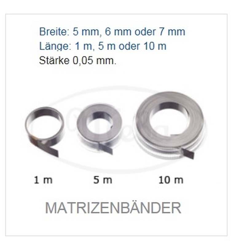 Meba matrixband op rol 6mm.