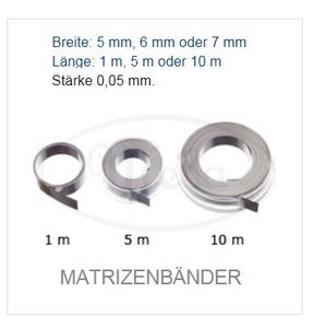 meba matrixband op rol 6mm.