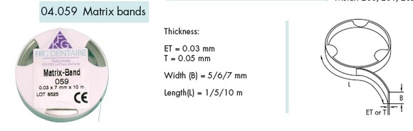 Meba matrixband op rol 5mm.
