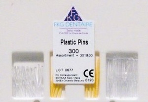 fkg plastic pins transparant nr.1