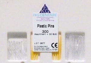fkg plastic pins transparant nr.2