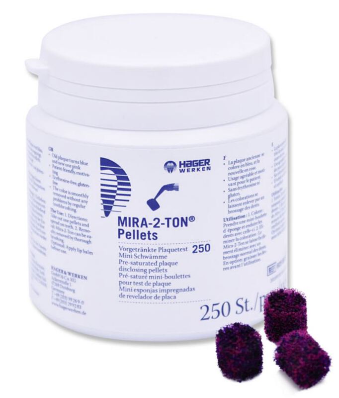 Mira-2-ton disclosing pellets